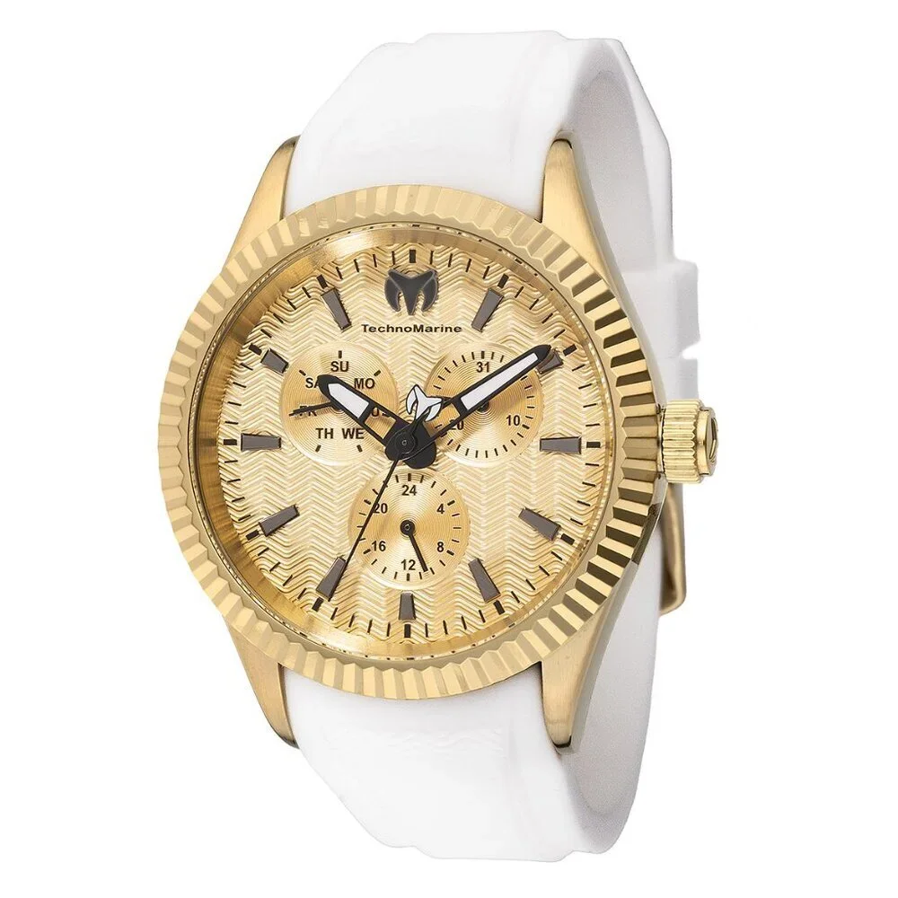 TechnoMarine Sea Dream Men's Watch - 42mm, White (TM-724002) in Case